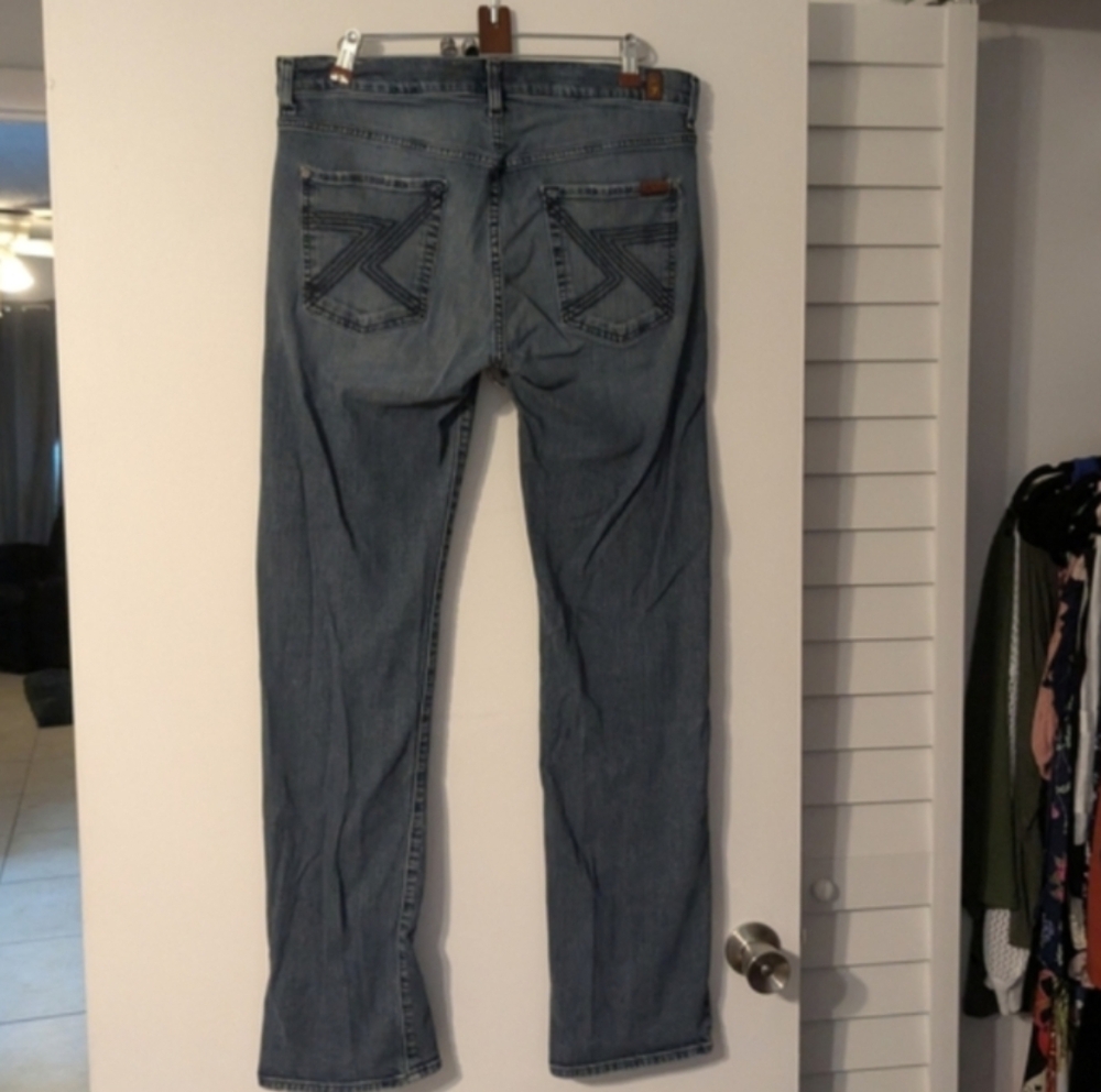 7 For All Mankind Women's Blue Jeans - Picture 2 of 8